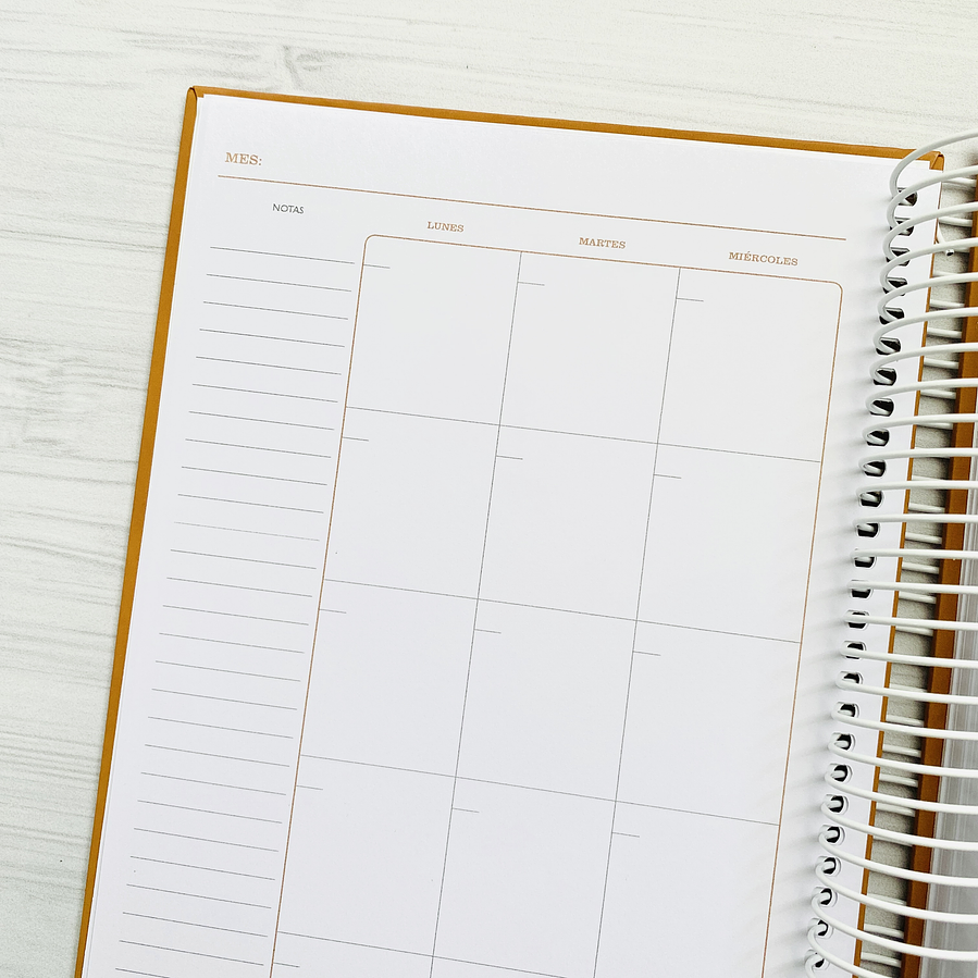 Planner 2 días por página / Cocoa / Portada Personalizada 4