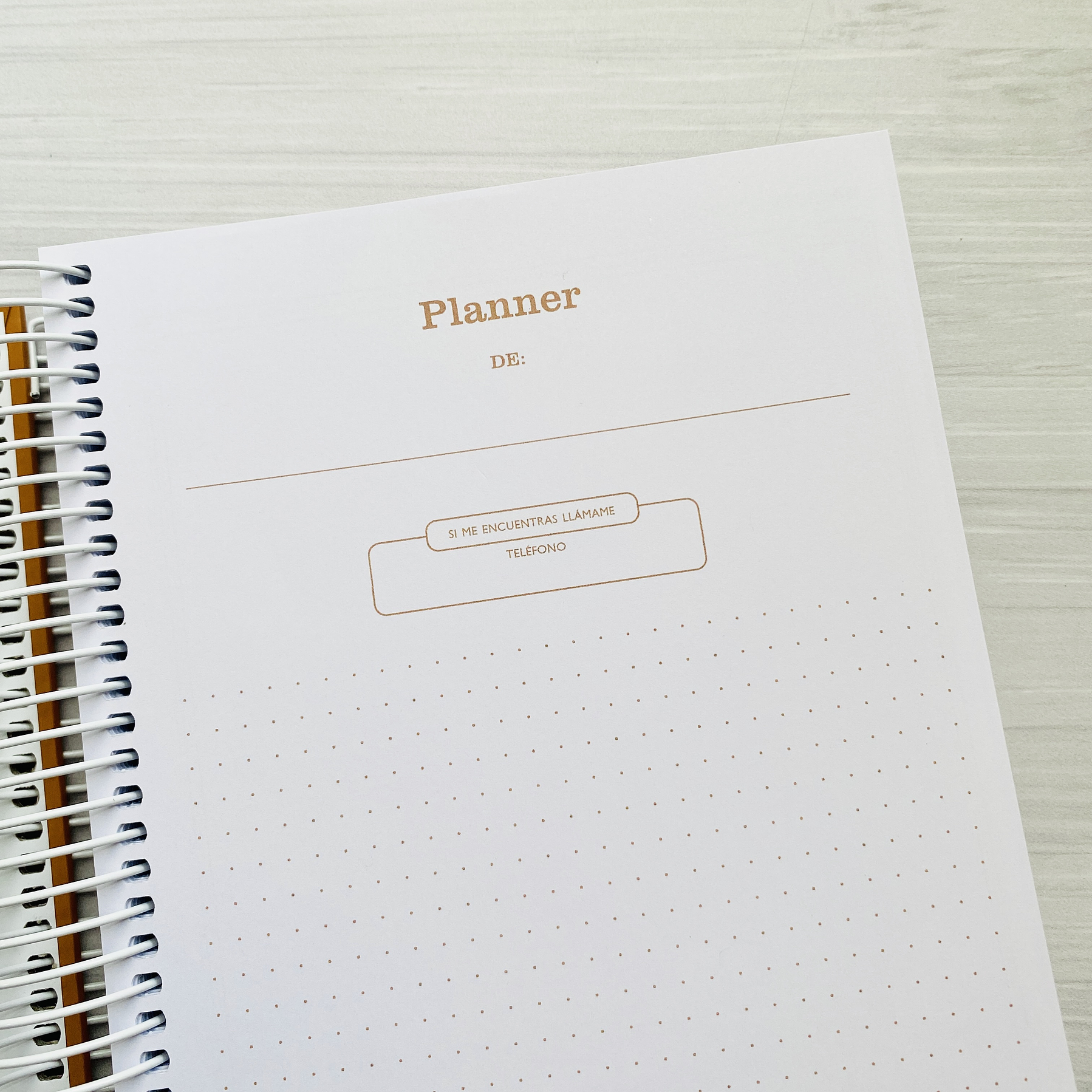 Planner 2 días por página / Cocoa / Portada Personalizada 2