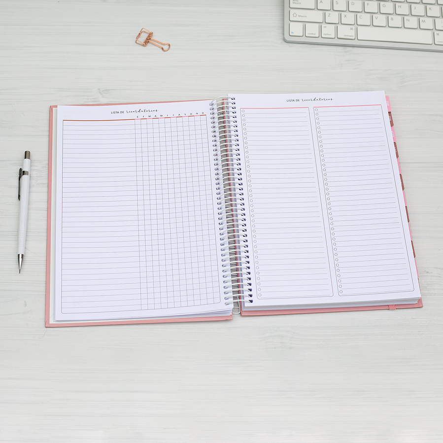 Agenda 2026 Personal / Color Romance / Tamaño Extra  4