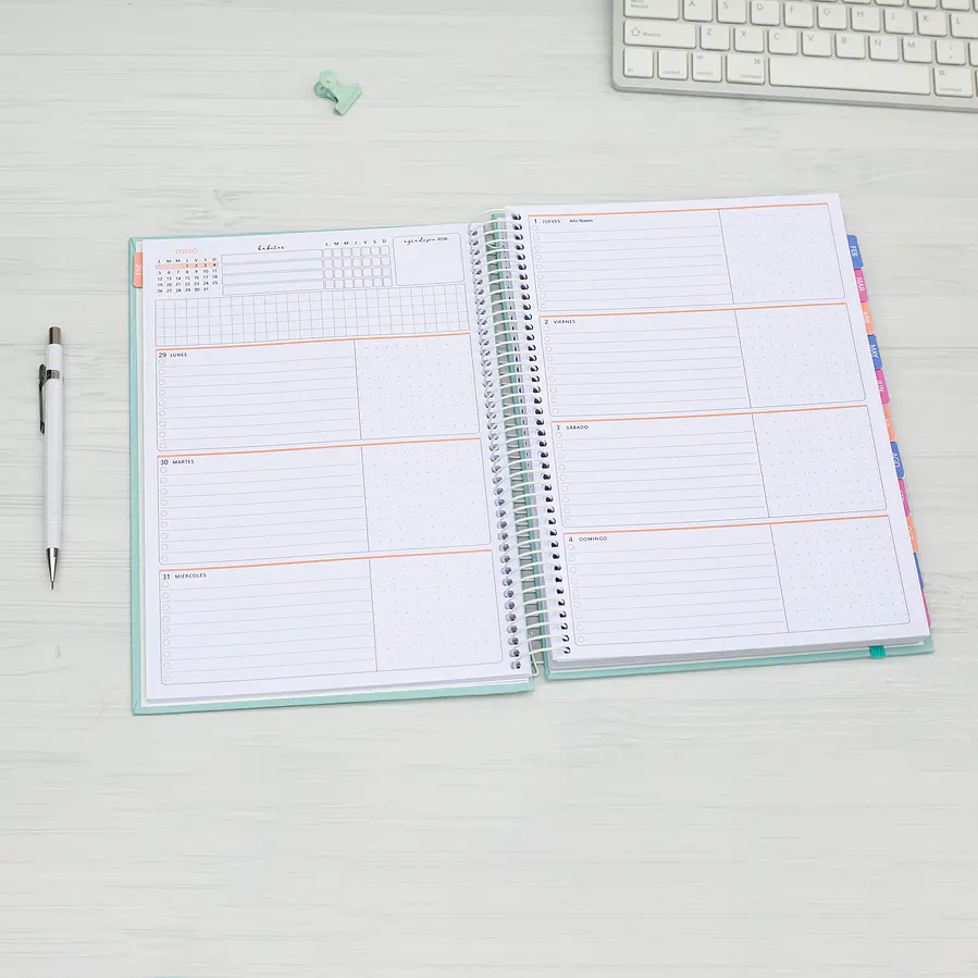 Agenda fechada / Bloom / Tamaño Extra + Regalos Lanzamiento 5