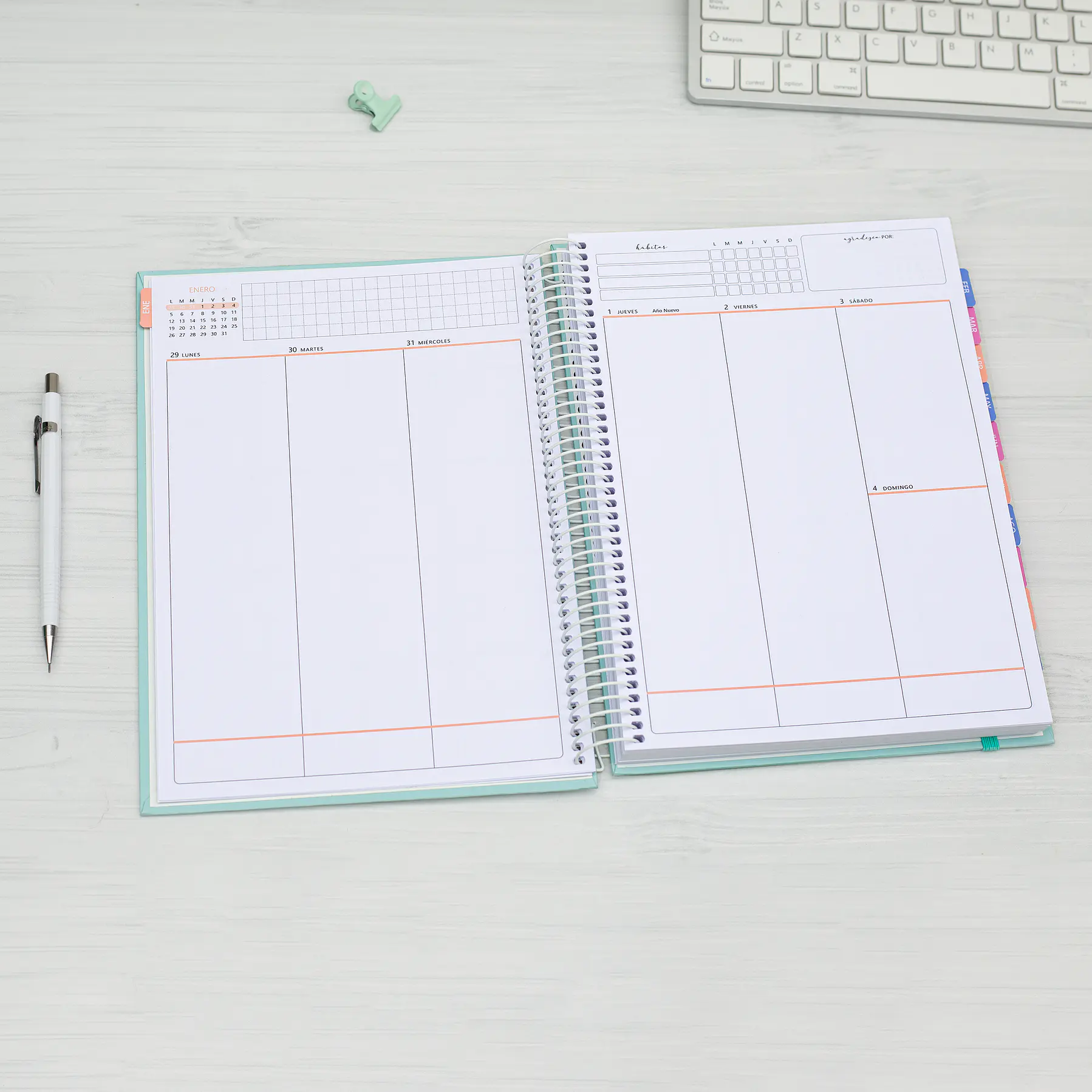Agenda fechada / Bloom / Tamaño Extra + Regalos Lanzamiento 9
