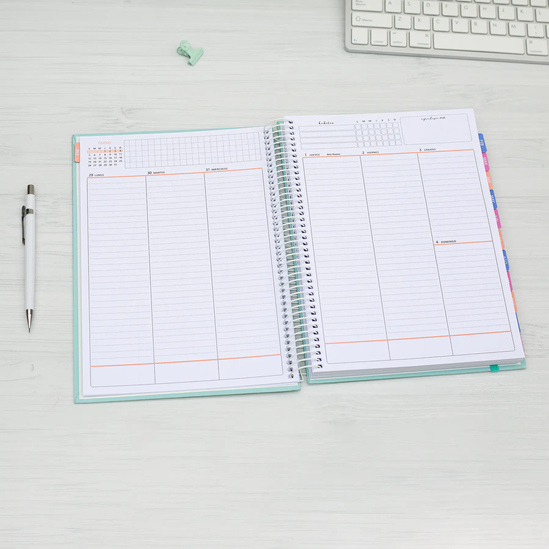 Agenda fechada / Bloom / Tamaño Extra + Regalos Lanzamiento 11