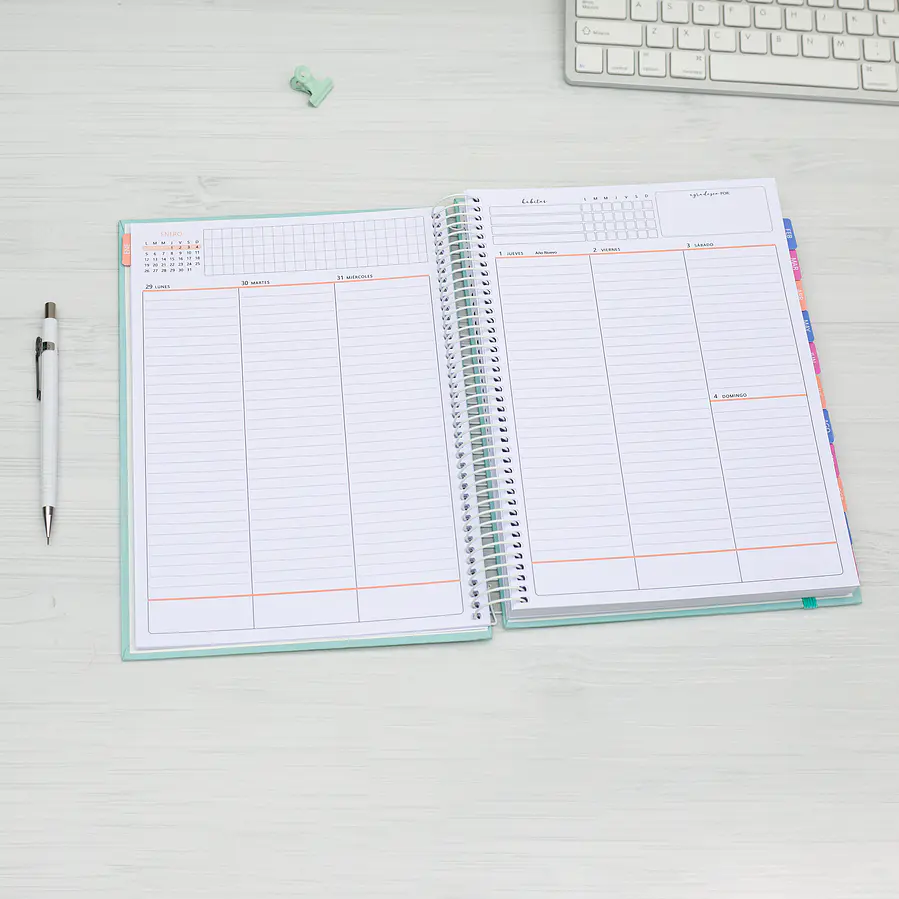 Agenda fechada / Bloom / Tamaño Extra + Regalos Lanzamiento 11