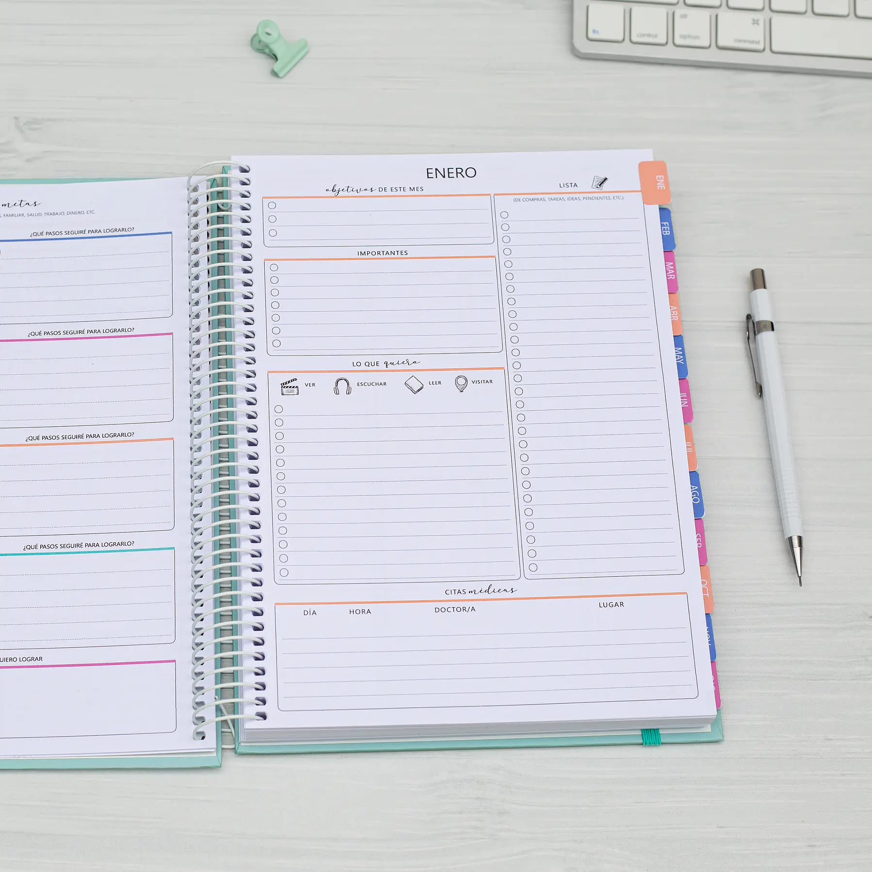 Agenda fechada / Bloom / Tamaño Extra + Regalos Lanzamiento 4