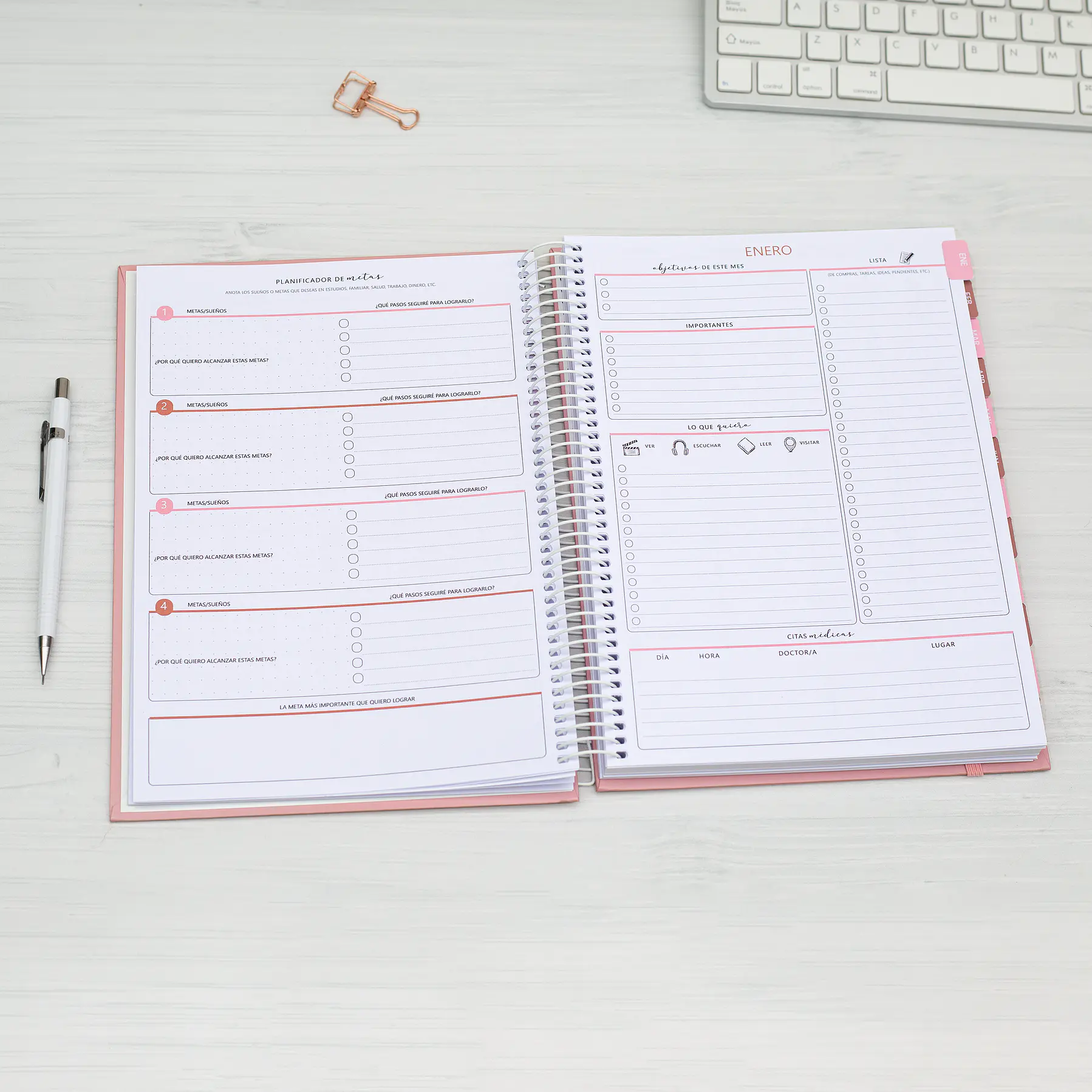 Agenda fechada / Romance / Tamaño Extra + Regalos Lanzamiento 4