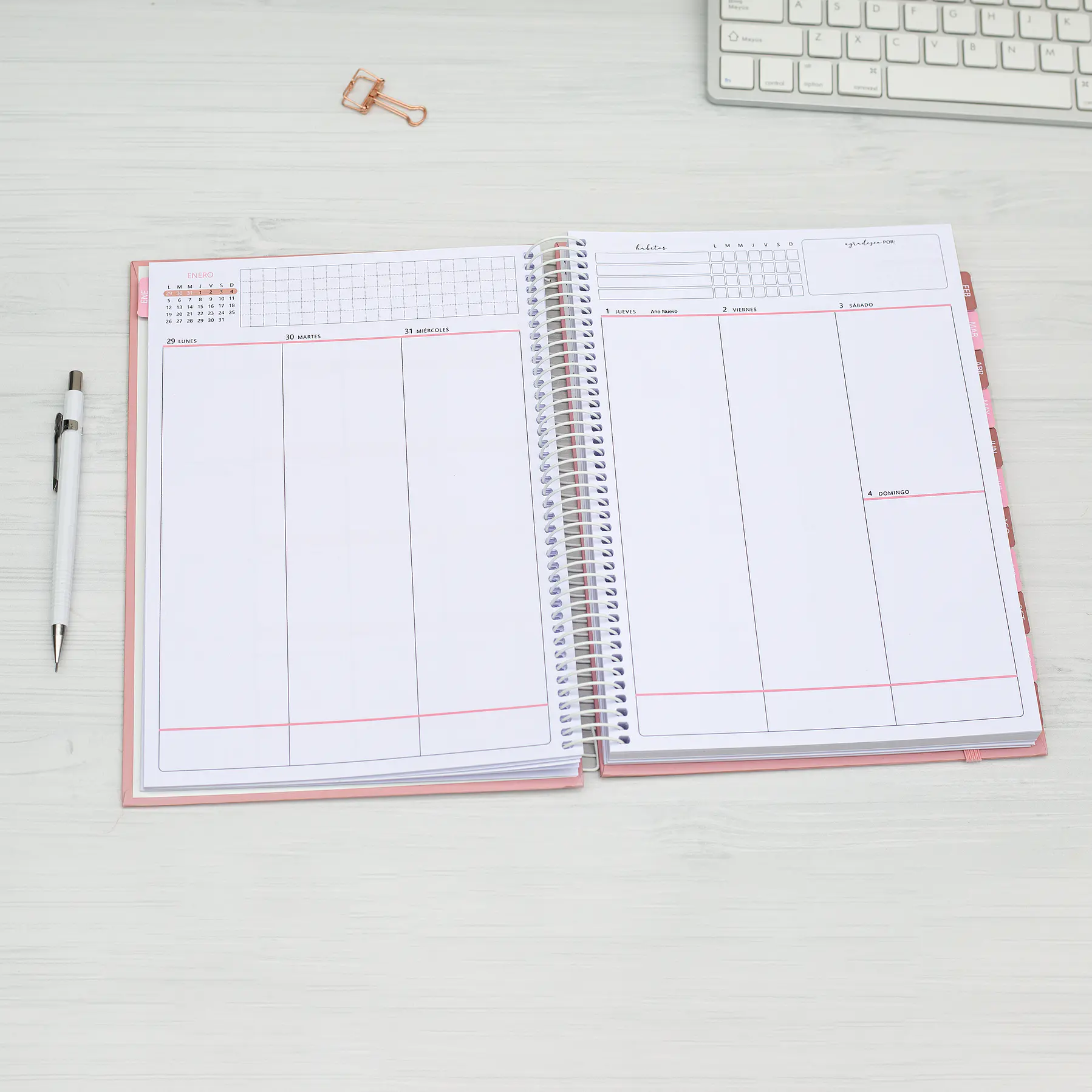 Agenda fechada / Romance / Tamaño Extra + Regalos Lanzamiento 5