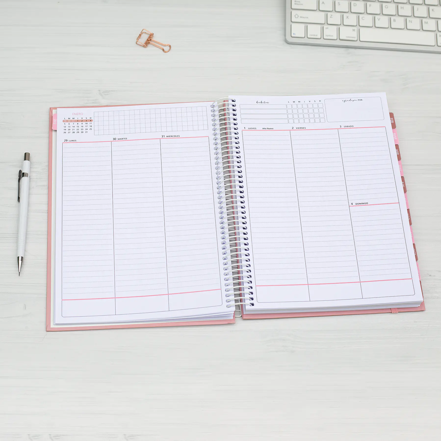 Agenda fechada / Romance / Tamaño Extra + Regalos Lanzamiento 11
