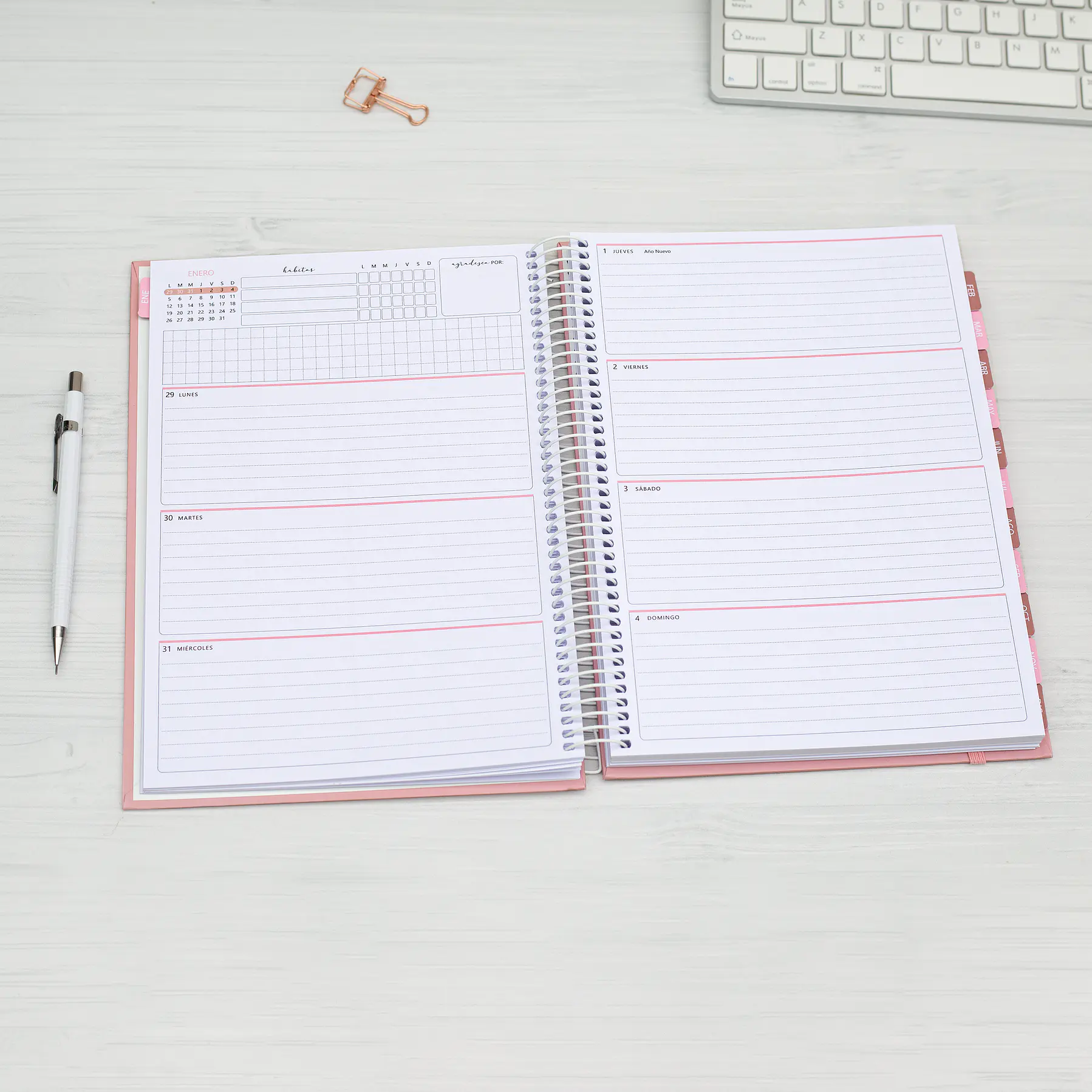 Agenda fechada / Romance / Tamaño Extra + Regalos Lanzamiento 6