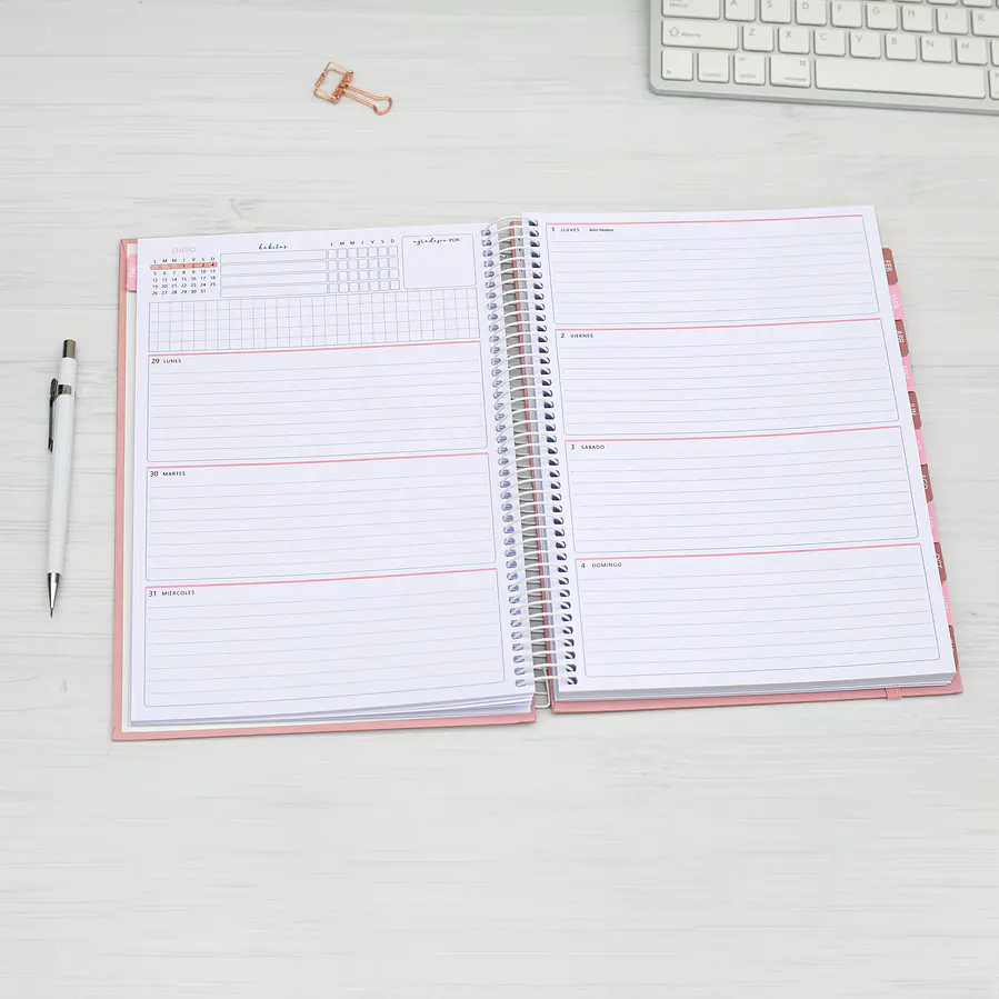 Agenda fechada / Romance / Tamaño Extra + Regalos Lanzamiento 6