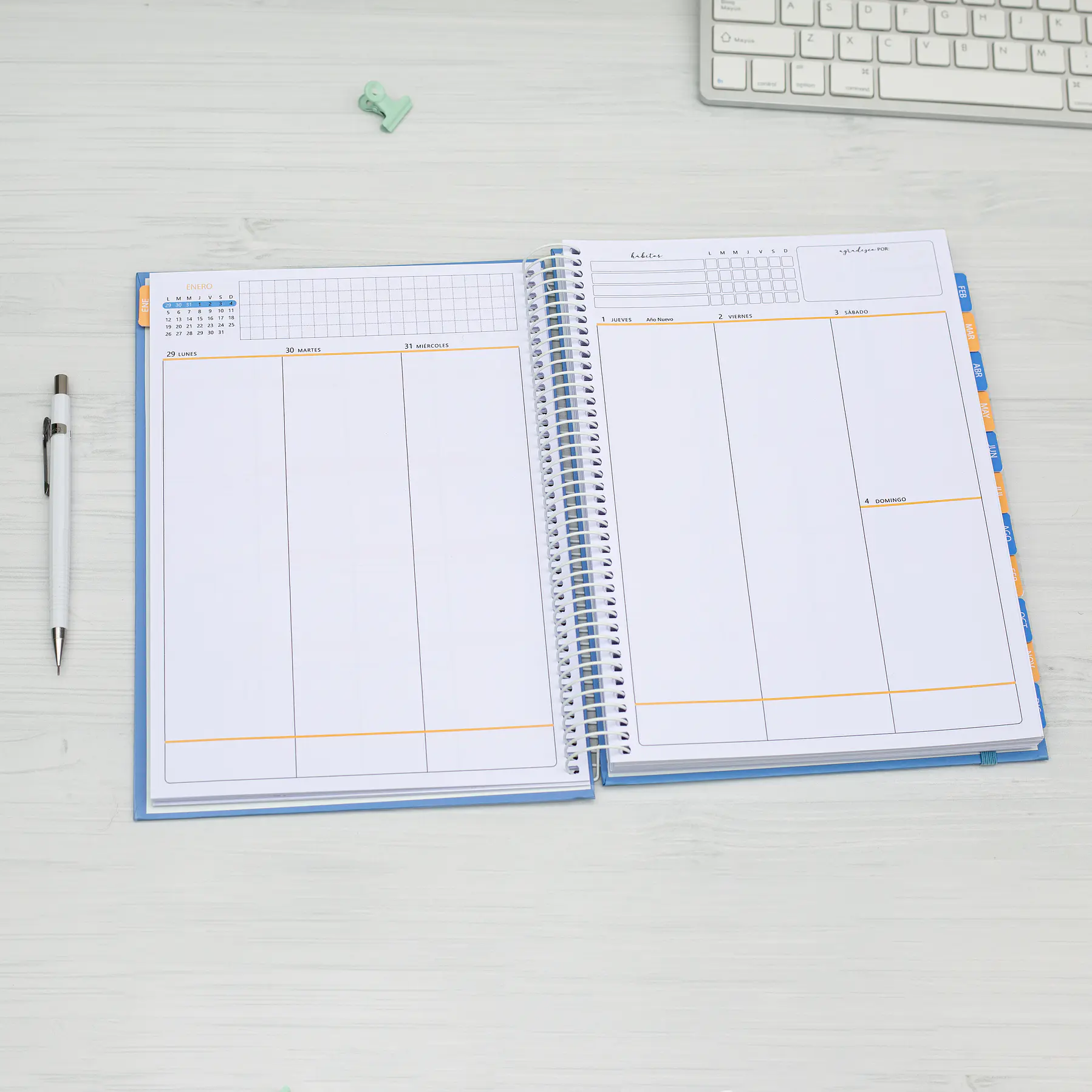 Agenda fechada / Energy / Tamaño Extra + Regalos Lanzamiento 11
