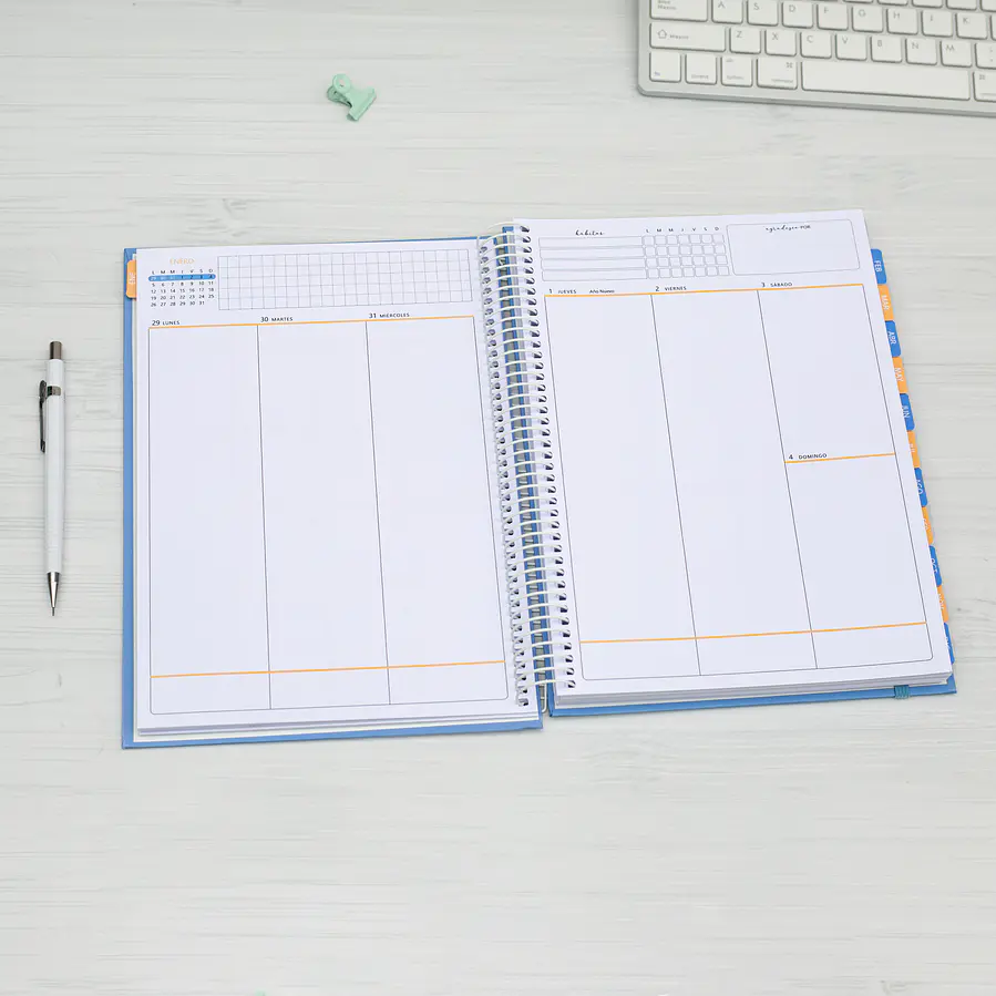Agenda fechada / Energy / Tamaño Extra + Regalos Lanzamiento 11