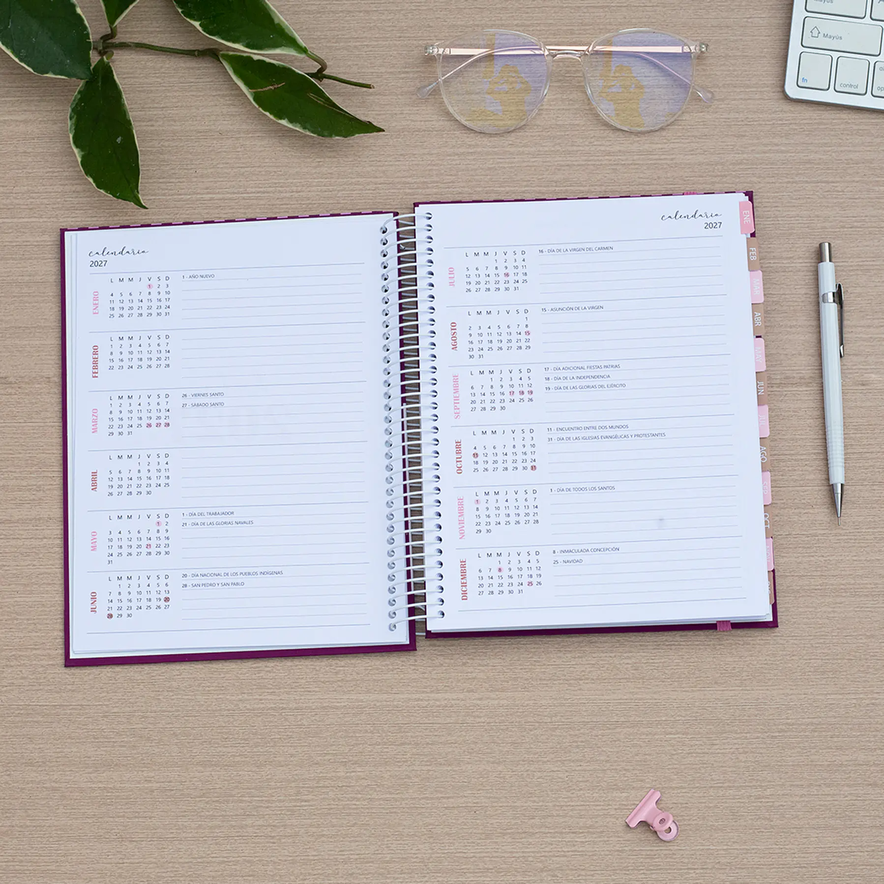 Agenda fechada / Romance / Tamaño Clásico + Regalos Lanzamiento 2