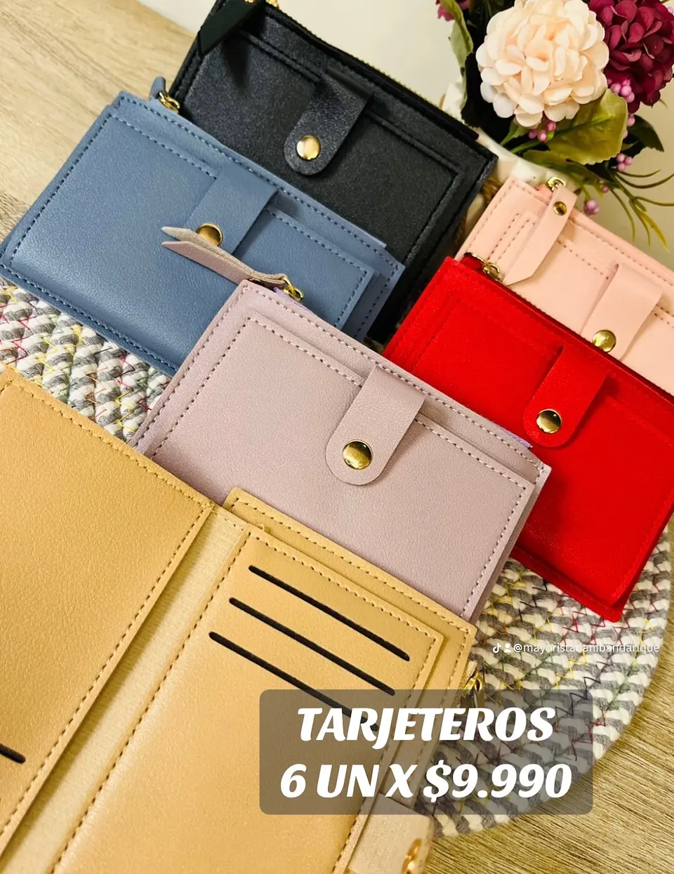 Tarjeteros Lote 6 Unidades colores surtidos  1