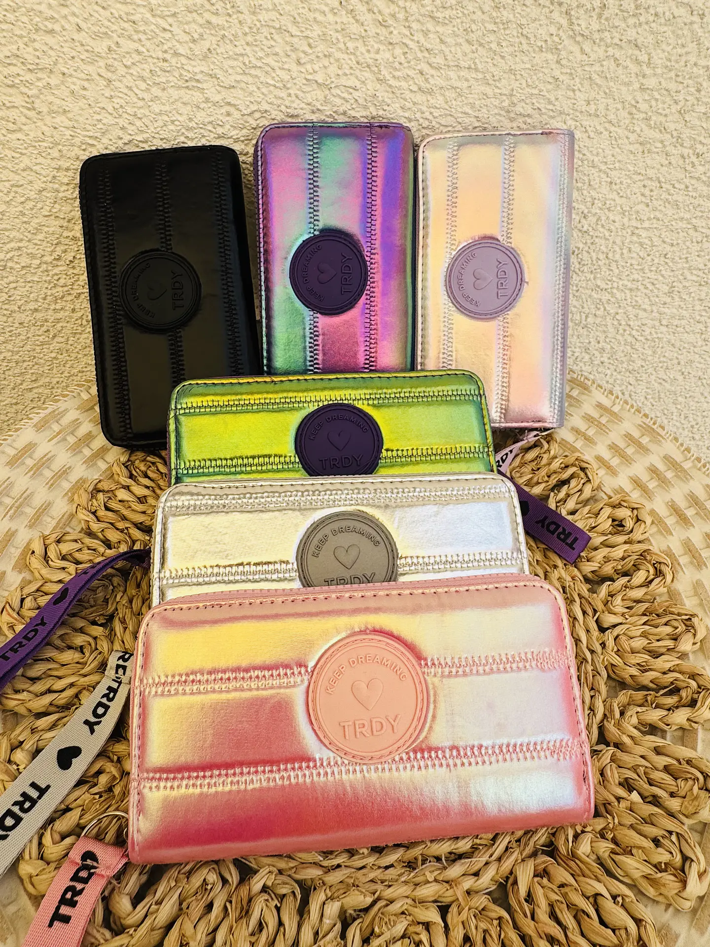 BILLETERAS LARGAS LOTE 6 UNIDADES COLORES SURTIDOS 4