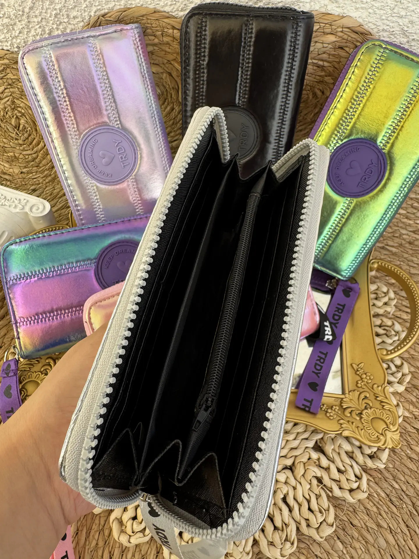 BILLETERAS LARGAS LOTE 6 UNIDADES COLORES SURTIDOS 5