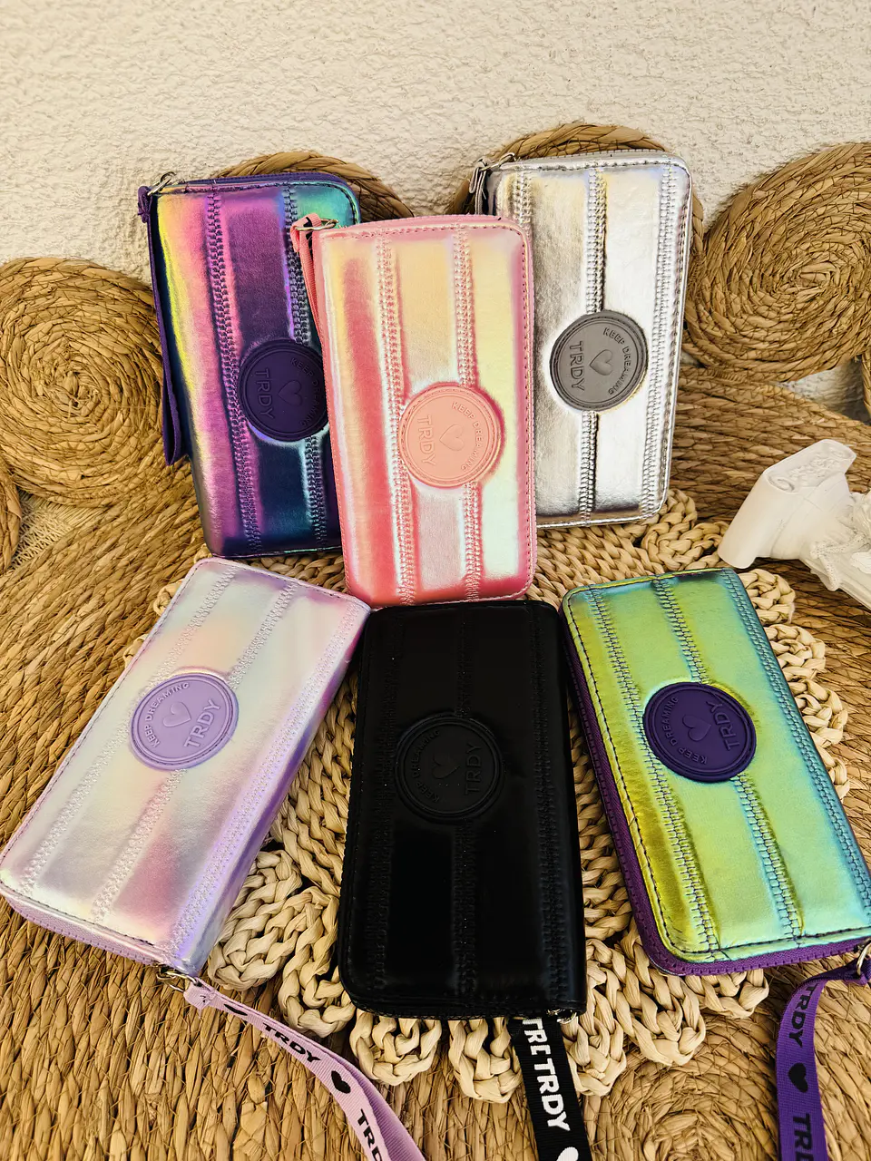 BILLETERAS LARGAS LOTE 6 UNIDADES COLORES SURTIDOS 3