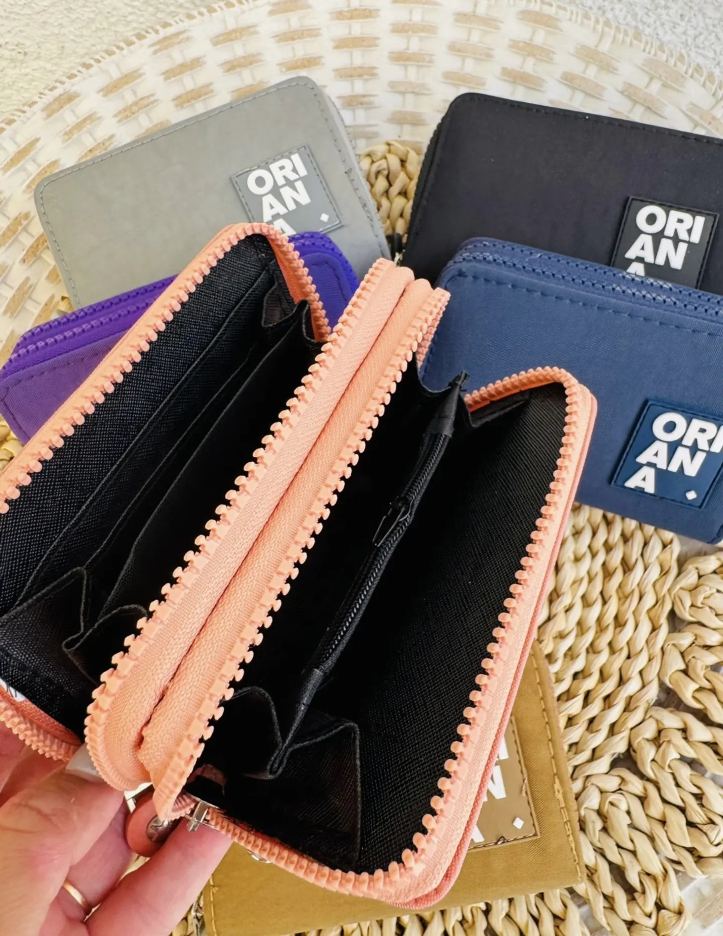 BILLETERAS DOBLE CIERRE LOTE 6 UNIDADES COLORES SURTIDOS 2