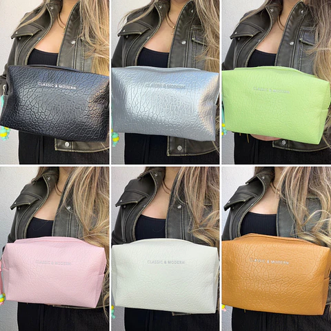 ESTUCHES/COSMETIQUEROS LOTE 6 UNIDADES COLORES SURTIDOS
