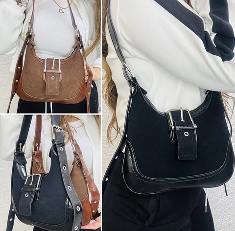 CARTERAS ESTILO ECOCUERO LOTE 6 UNIDADES 