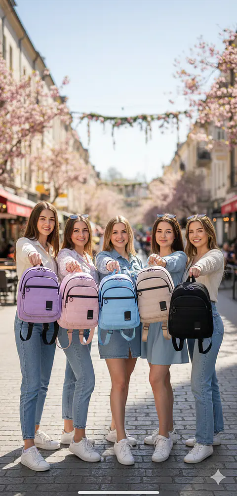 MOCHILAS ESTILO BUBBA LOTE 6 UNIDADES COLORES SURTIDOS 