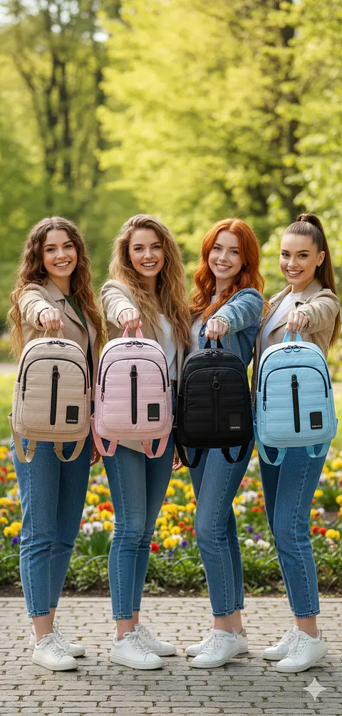 MOCHILAS ESTILO BUBBA LOTE 6 UNIDADES COLORES SURTIDOS 