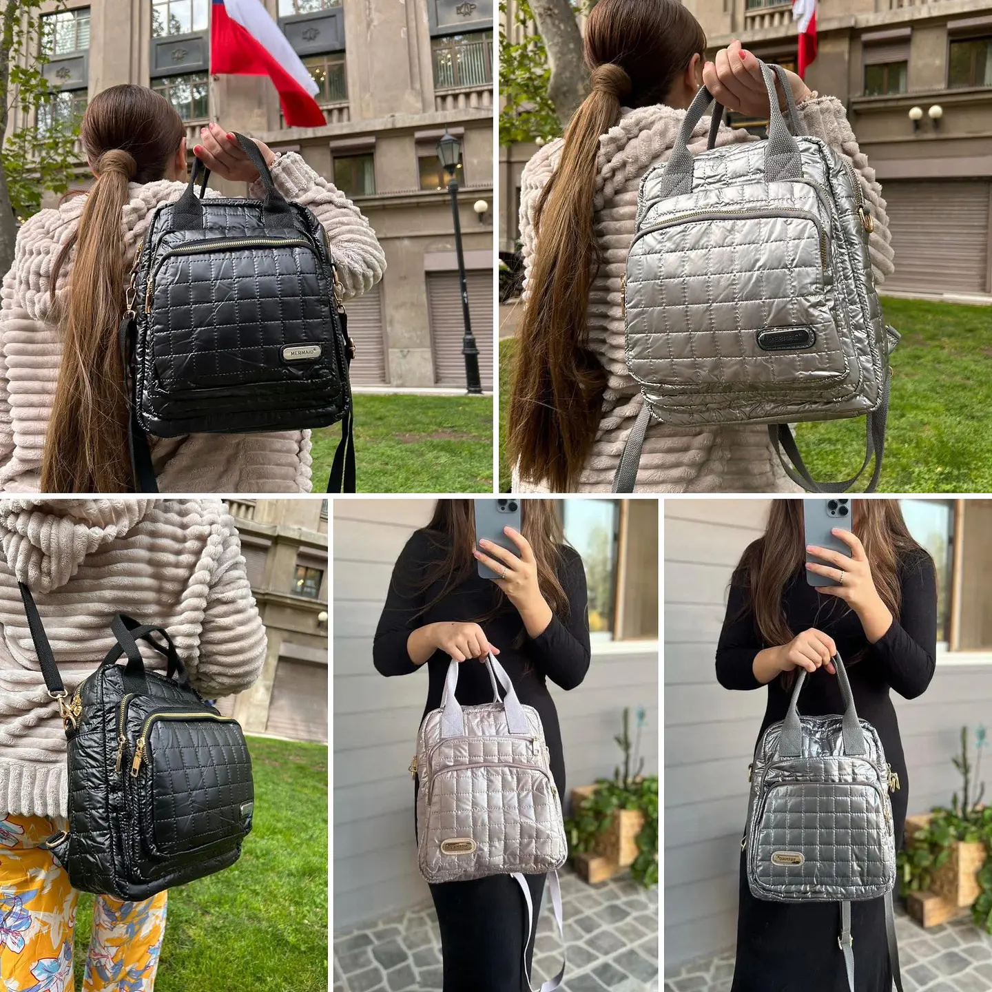 MOCHILAS ESTILO BUBBA LOTE 6 UNIDADES COLORES SURTIDOS  1