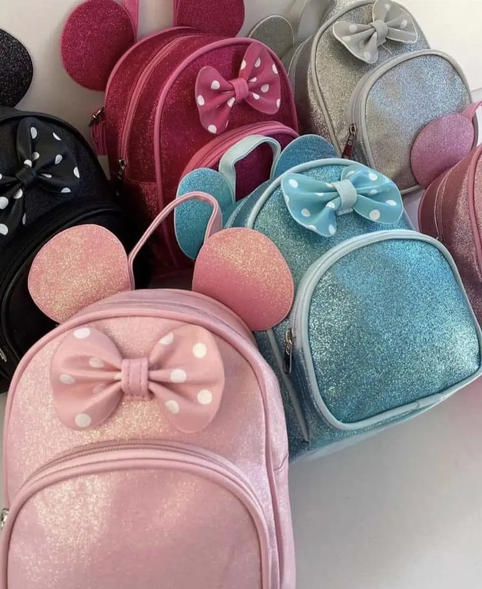 MOCHILA MINNIE LOTE 6 UNIDADES COLORES SURTIDOS 1