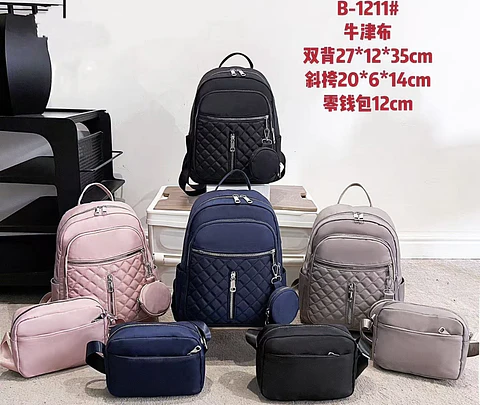 PACK MOCHILA+ BANDOLERAS LOTE 6 PACK UNIDADES COLORES SURTIDOS