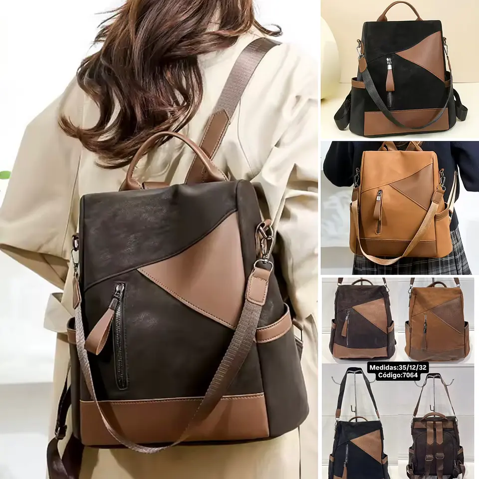 MOCHILA CARTERAS 2/1 LOTE 6 UNIDADES  1