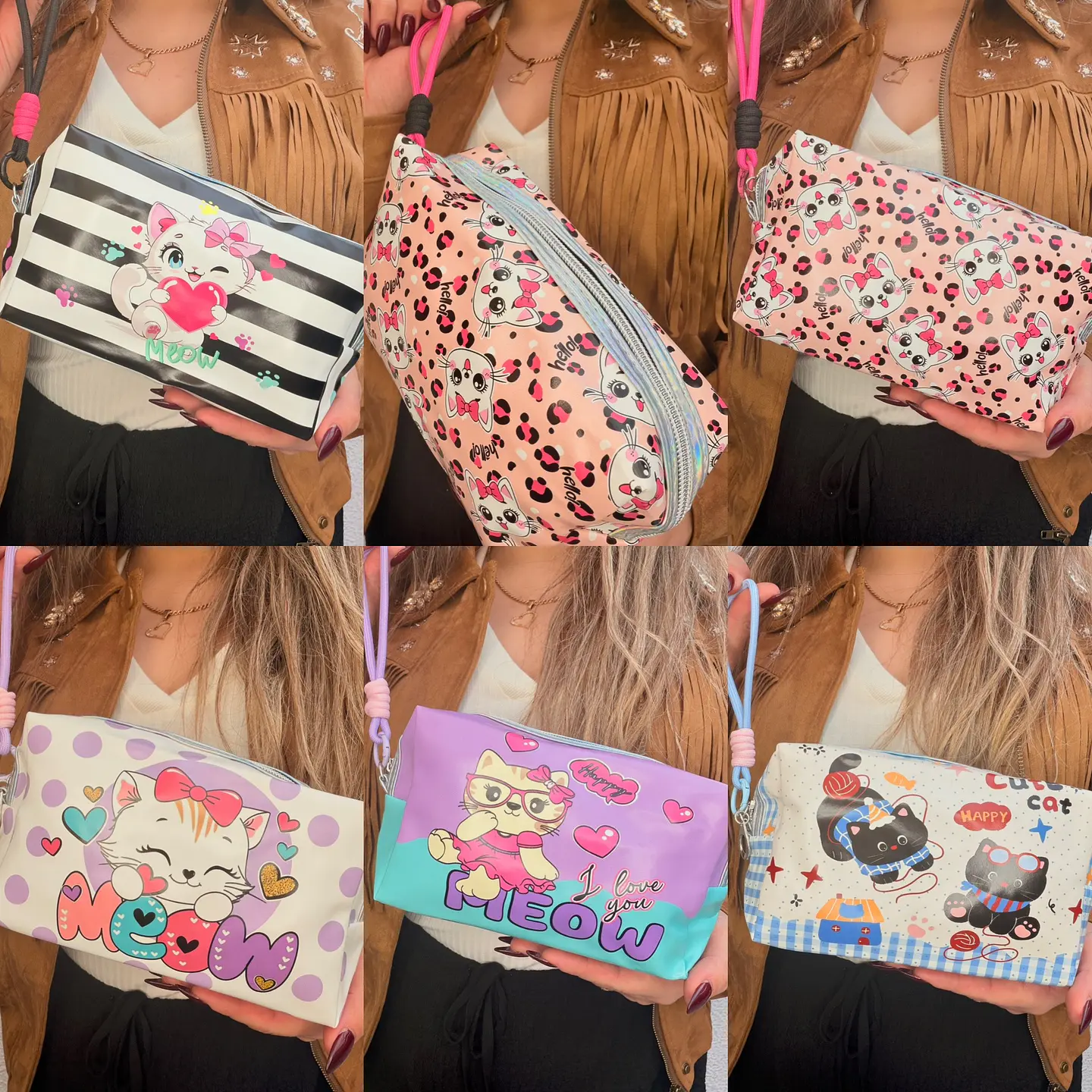 ESTUCHES/COSMETIQUEROS LOTE 6 UNIDADES   1