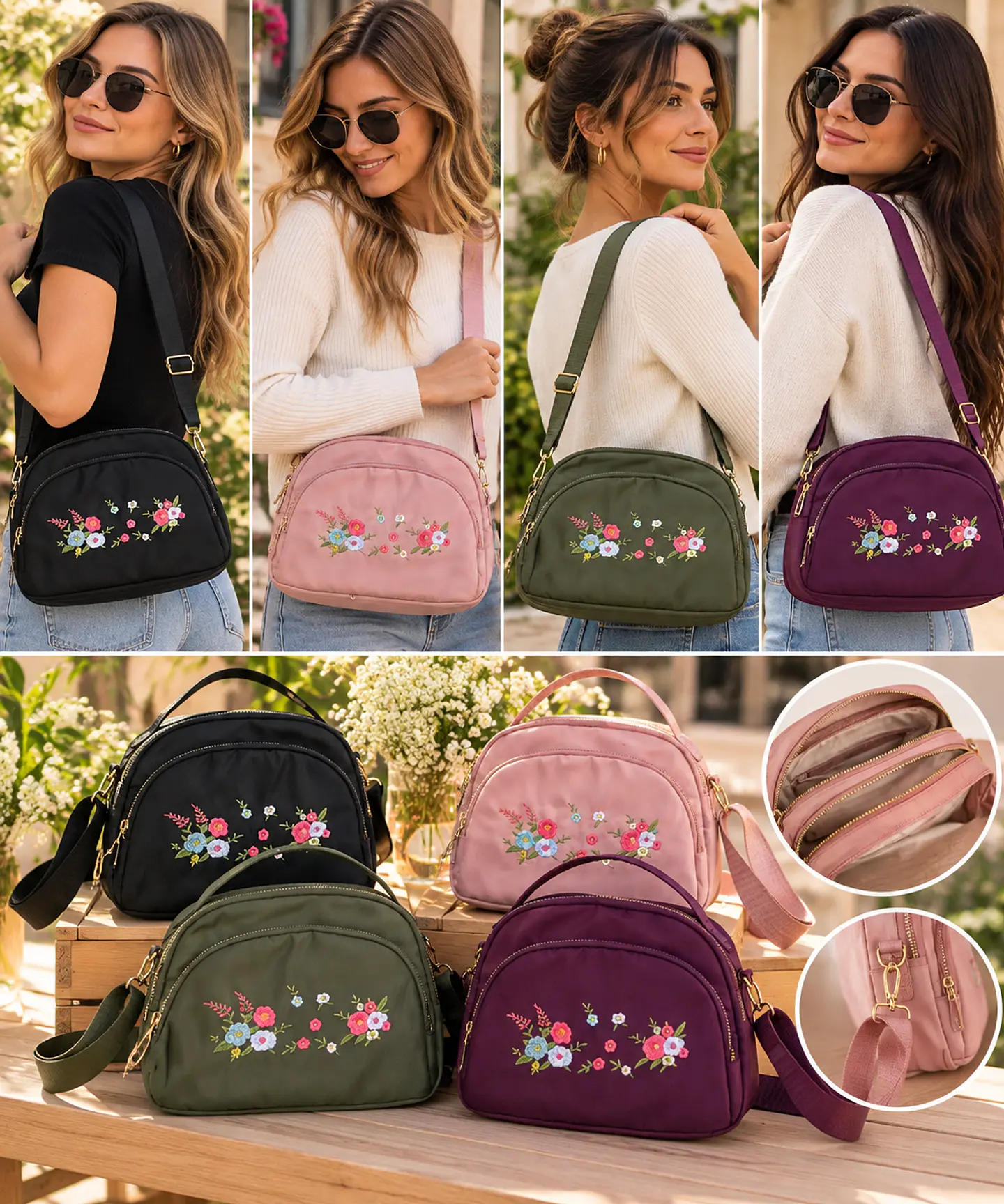 OFERTA BANDOLERAS LOTE 6 UNIDADES COLORES SURTIDOS  1