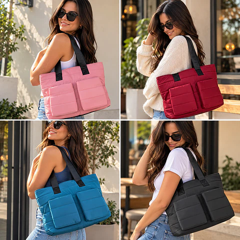 OFERTA BOLSO ESTILO BUBBA ACOLCHADOS HERMOSOS LOTE 6 UNIDADES
