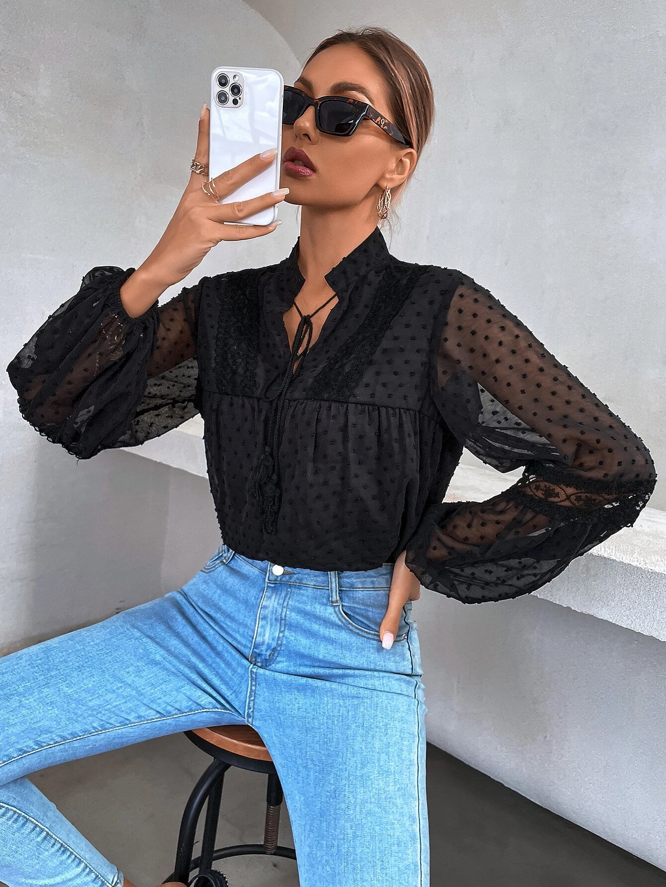 Blusa Aurora Negra