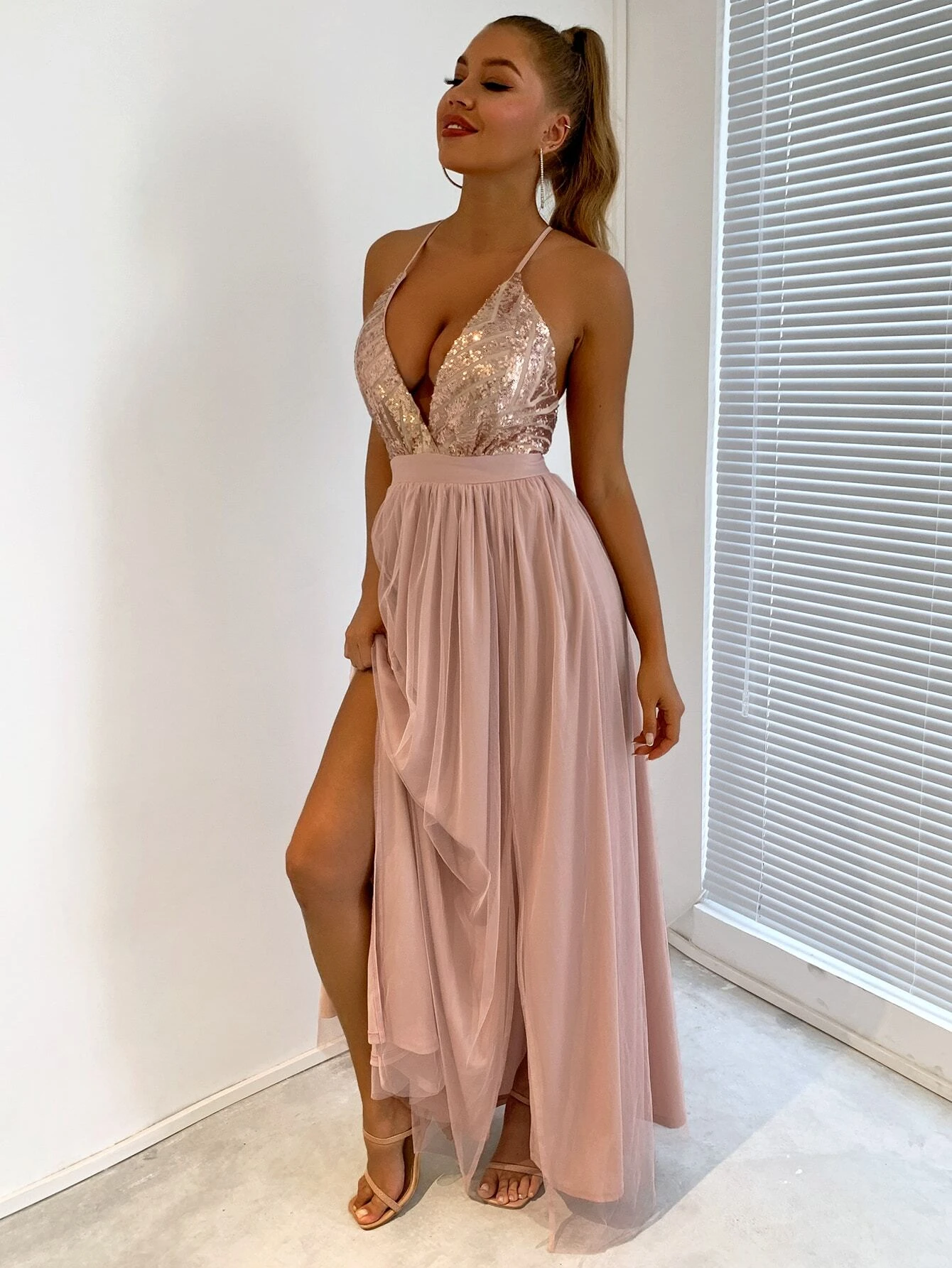 Vestido Camille Aplicacion Rosa Palo - 10 años