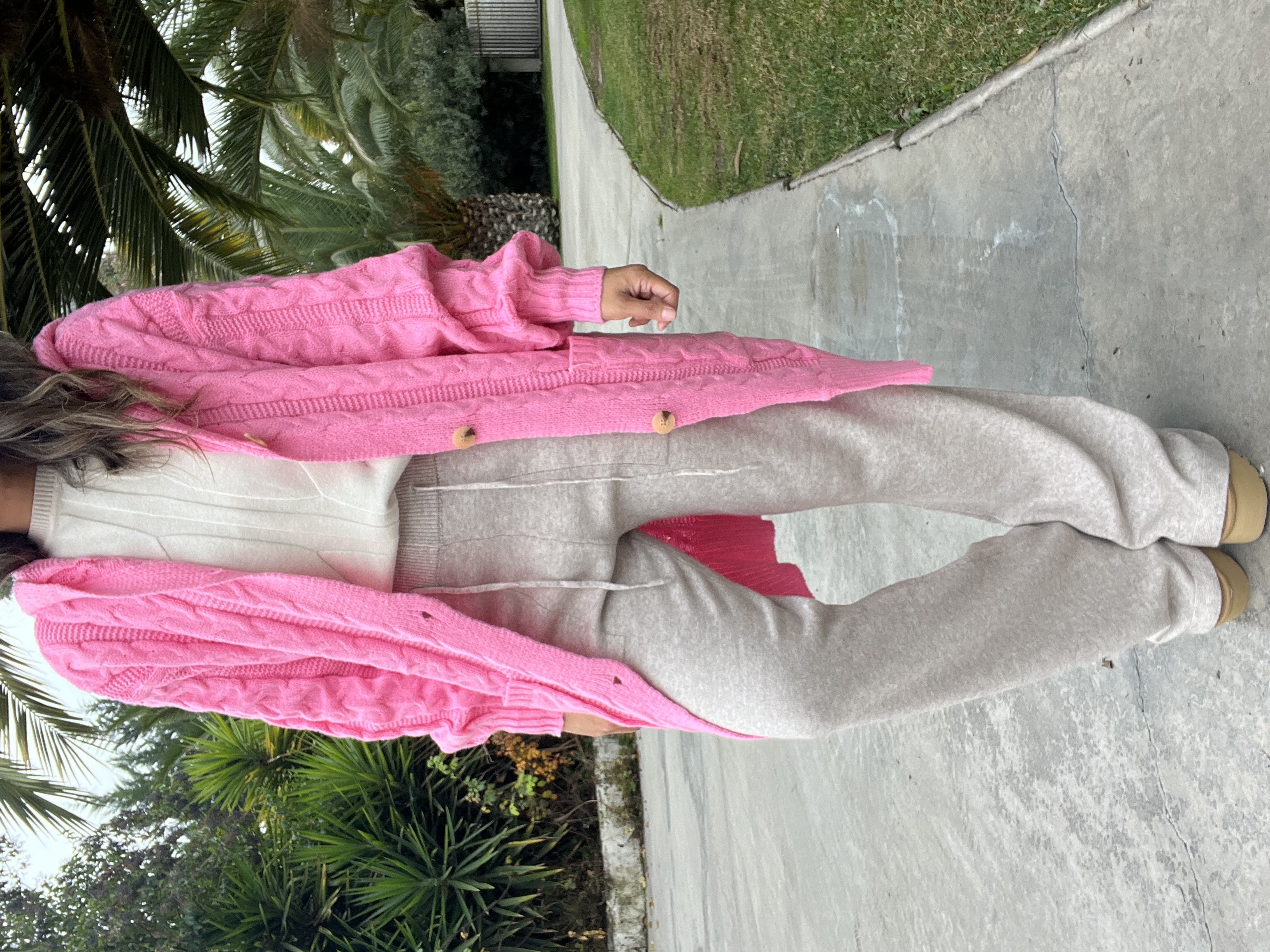 Chaleco amatista rosa