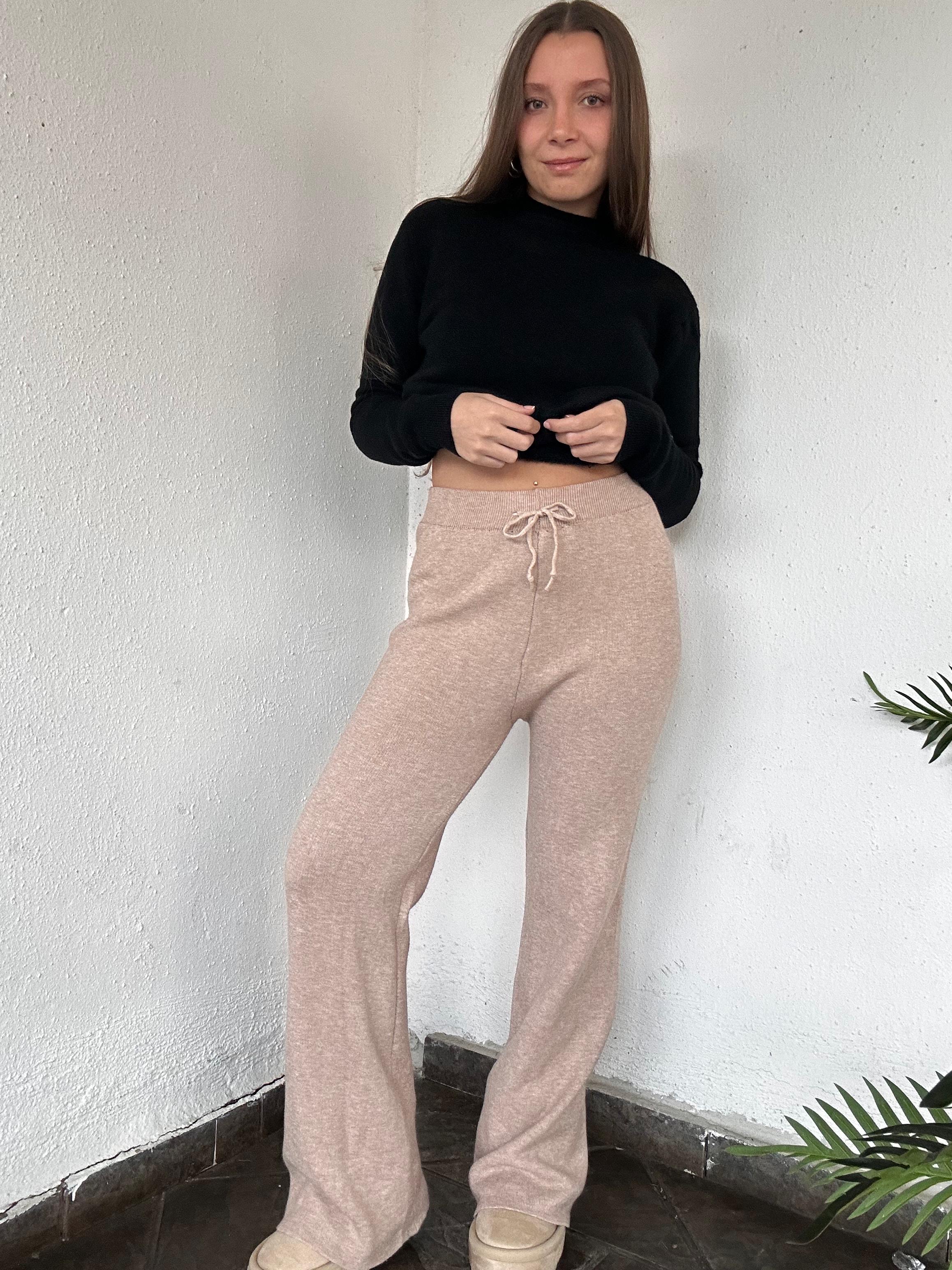 Pantalón lanilla térmico liso