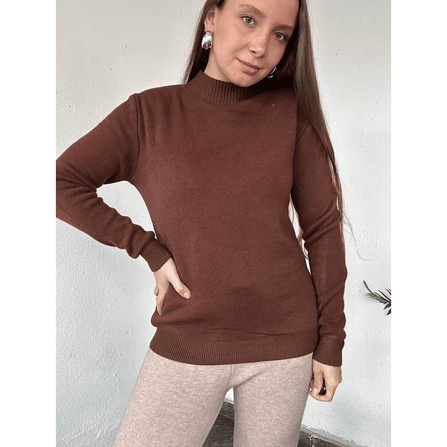 Chaleco térmico liso cuello medio✨