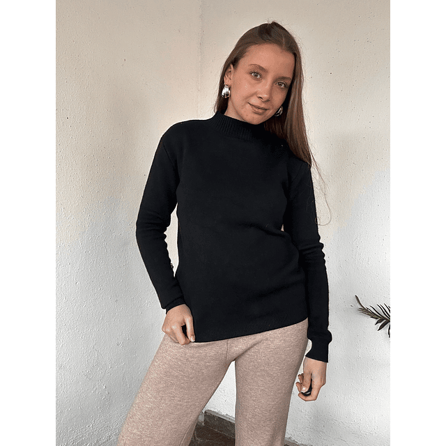 Chaleco térmico liso cuello medio✨