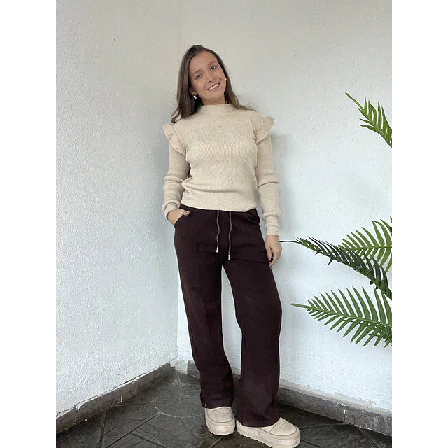 Pantalón mika cordón termico💫