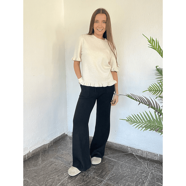 Pantalón lanilla térmico bolsillo