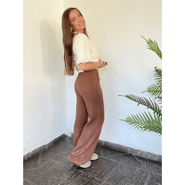 Pantalón lanilla térmico bolsillo