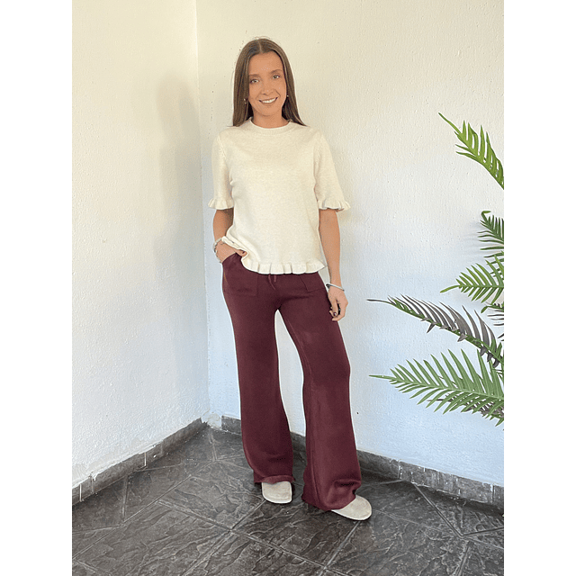 Pantalón lanilla térmico bolsillo