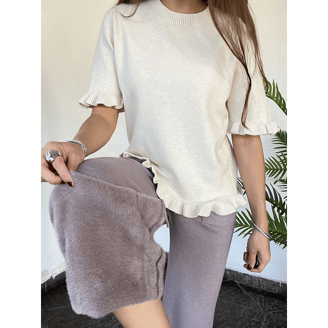 Pantalón lanilla térmico bolsillo