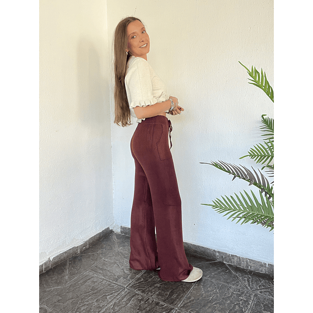 Pantalón lanilla térmico bolsillo