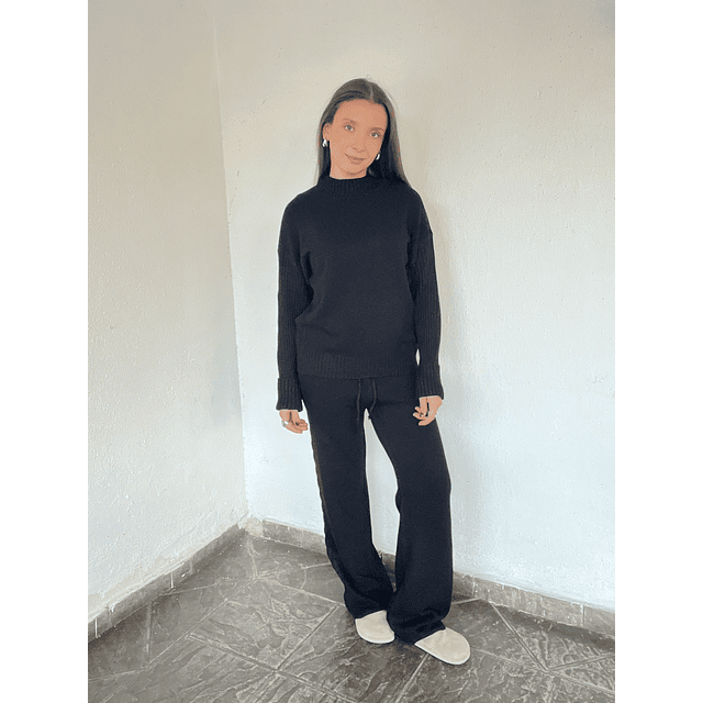 Conjunto lanilla  isabella negro✨