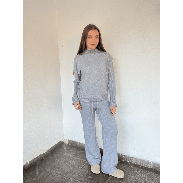 Conjunto lanilla  isabella gris✨