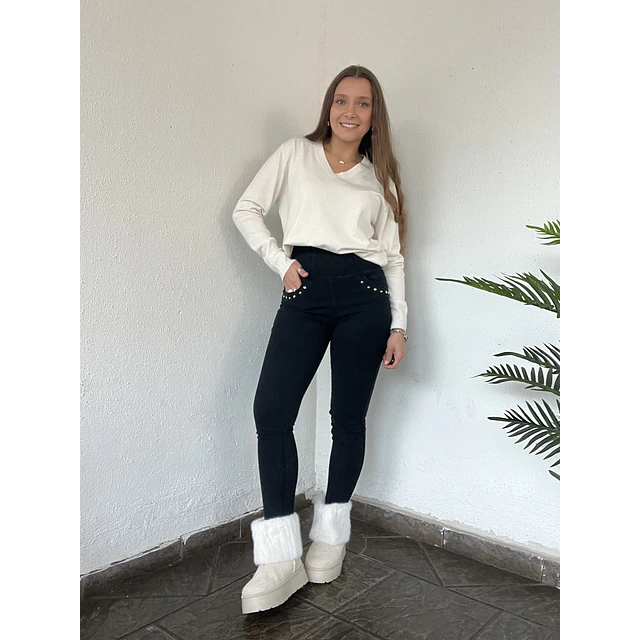 Calza mezclilla micropolar Lara 