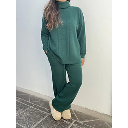 Conjunto lanilla esmeralda