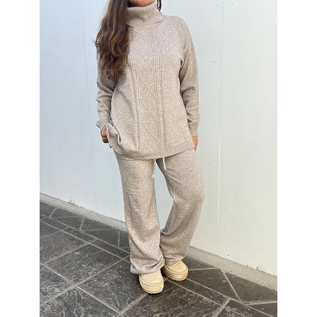 Conjunto lanilla esmeralda
