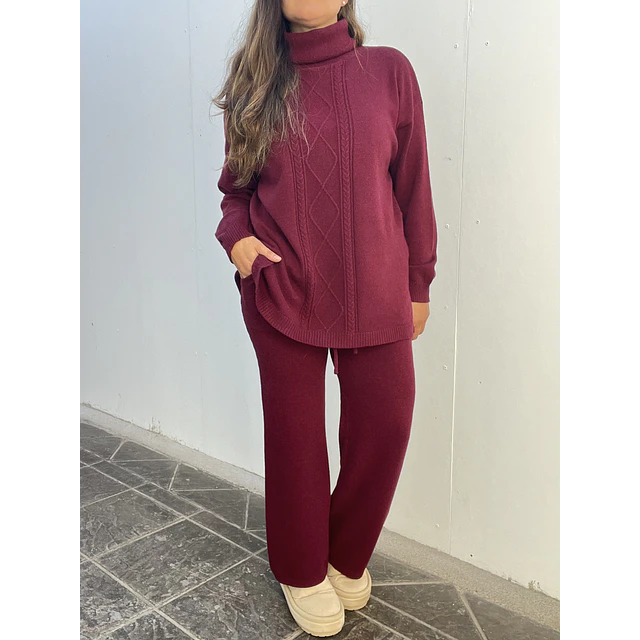 Conjunto lanilla esmeralda